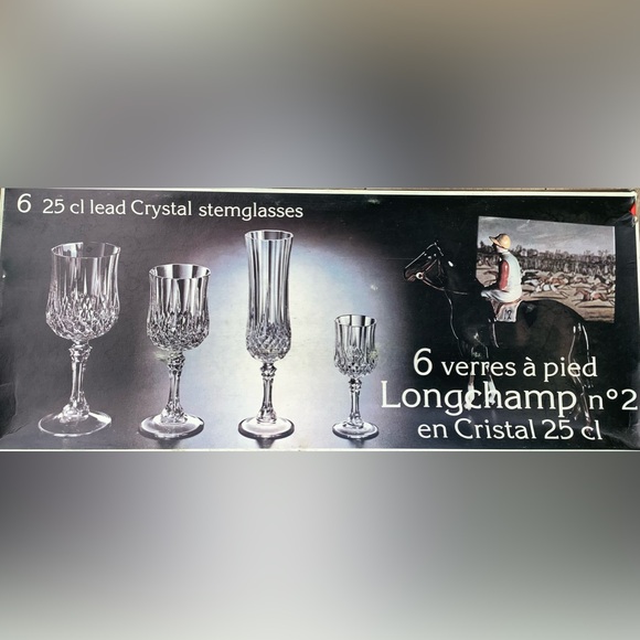 EUC x10 vintage lead crystal wine glasses - Picture 11 of 15